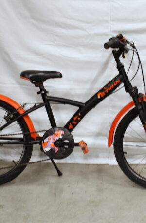 Kinderfiets 20 inch zwart/oranje