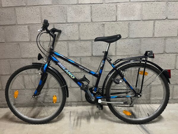 Meisjesfiets 26 inch zwart/blauw